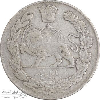 سکه 1000 دینار 1332 تصویری - VF35 - احمد شاه