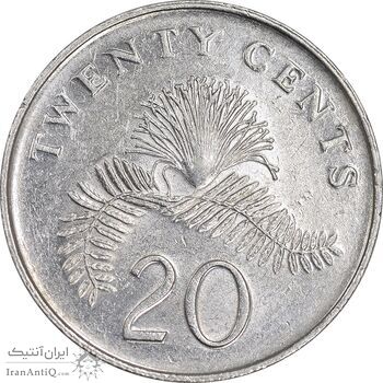 سکه 20 سنت 2006 جمهوری - روبان باز - AU55 - سنگاپور