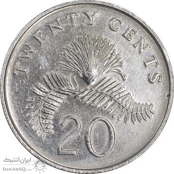 سکه 20 سنت 2007 جمهوری - روبان باز - EF45 - سنگاپور