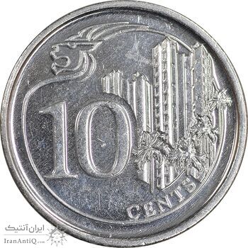 سکه 10 سنت 2013 جمهوری - MS63 - سنگاپور