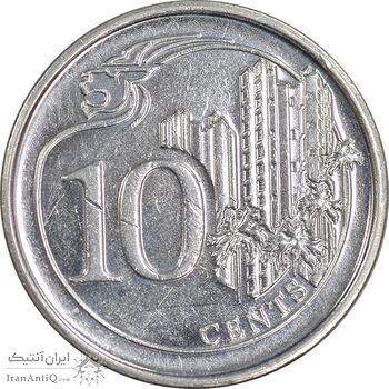 سکه 10 سنت 2014 جمهوری - MS63 - سنگاپور
