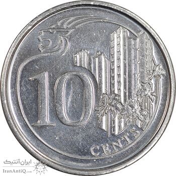 سکه 10 سنت 2017 جمهوری - MS63 - سنگاپور