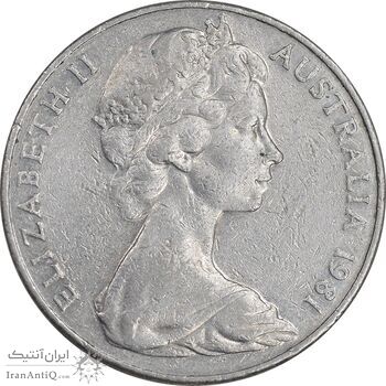 سکه 20 سنت 1981 الیزابت دوم - EF45 - استرالیا