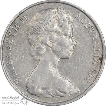 سکه 20 سنت 1981 الیزابت دوم - EF45 - استرالیا