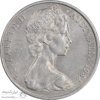 سکه 20 سنت 1982 الیزابت دوم - EF45 - استرالیا