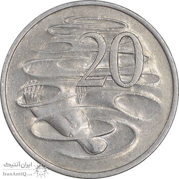 سکه 20 سنت 1982 الیزابت دوم - EF45 - استرالیا