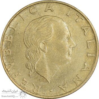 سکه 200 لیره 1995 جمهوری - چرخ دنده - AU58 - ایتالیا