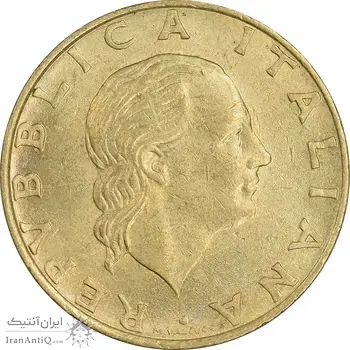 سکه 200 لیره 1995 جمهوری - چرخ دنده - MS61 - ایتالیا
