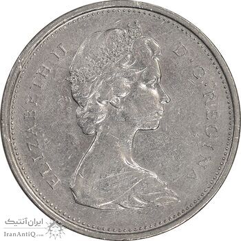 سکه 25 سنت 1974 الیزابت دوم - EF45 - کانادا