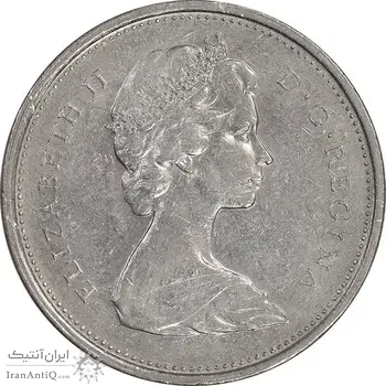 سکه 25 سنت 1974 الیزابت دوم - EF45 - کانادا