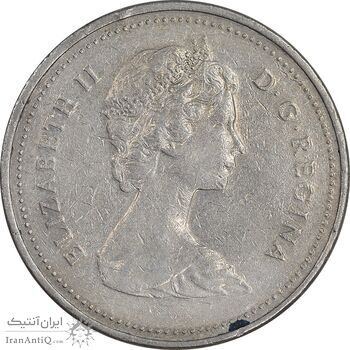 سکه 5 سنت 1985 الیزابت دوم - EF45 - کانادا