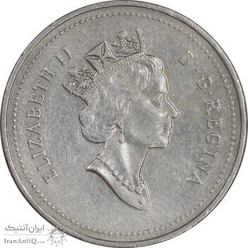 سکه 5 سنت 1994 الیزابت دوم - EF45 - کانادا