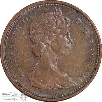 سکه 1 سنت 1968 الیزابت دوم - EF45 - کانادا