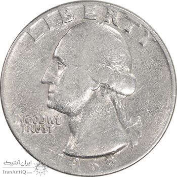 سکه کوارتر دلار 1965 واشنگتن - VF35 - آمریکا