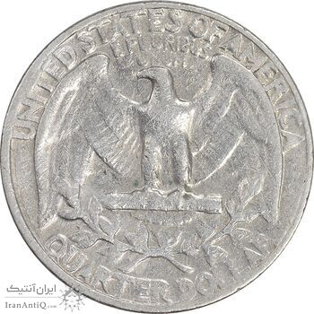 سکه کوارتر دلار 1967 واشنگتن - VF30 - آمریکا