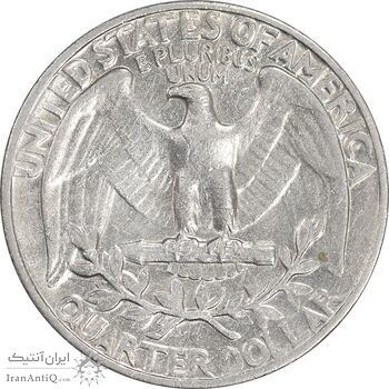 سکه کوارتر دلار 1967 واشنگتن - EF45 - آمریکا