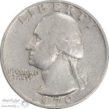سکه کوارتر دلار 1970 واشنگتن - VF35 - آمریکا
