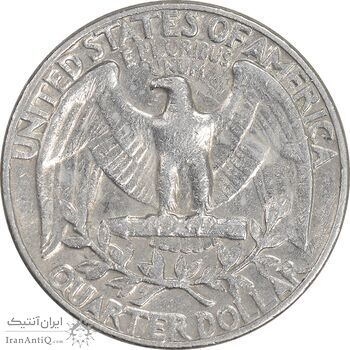 سکه کوارتر دلار 1971D واشنگتن - EF45 - آمریکا