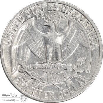 سکه کوارتر دلار 1972 واشنگتن - AU50 - آمریکا