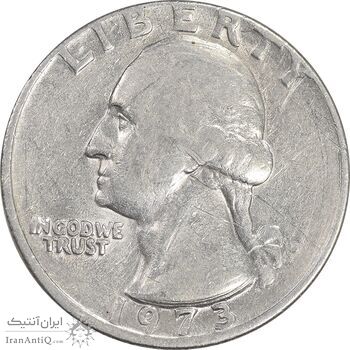 سکه کوارتر دلار 1973D واشنگتن - VF35 - آمریکا