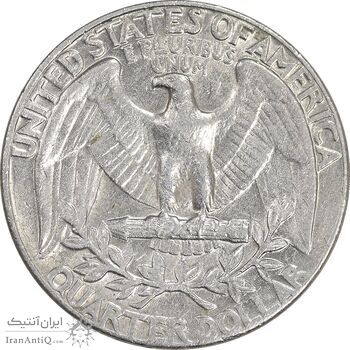 سکه کوارتر دلار 1974D واشنگتن - AU50 - آمریکا