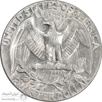 سکه کوارتر دلار 1974D واشنگتن - AU55 - آمریکا