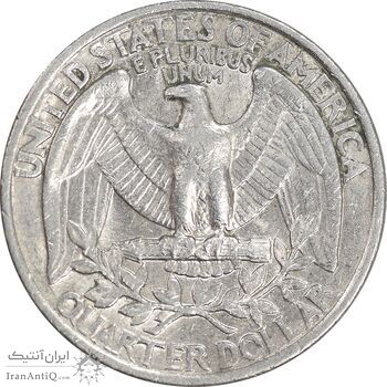 سکه کوارتر دلار 1977 واشنگتن - AU50 - آمریکا