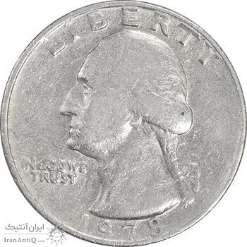 سکه کوارتر دلار 1978 واشنگتن - VF30 - آمریکا