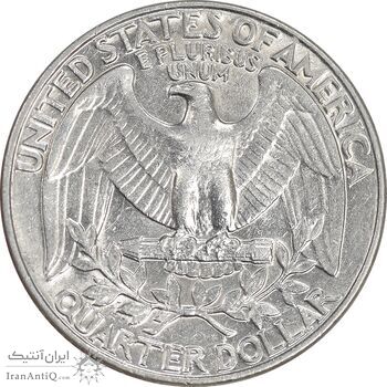 سکه کوارتر دلار 1981D واشنگتن - AU50 - آمریکا