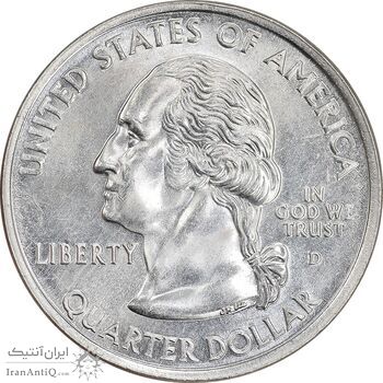 سکه کوارتر دلار 2004D ایالتی - آیووا - MS62 - آمریکا