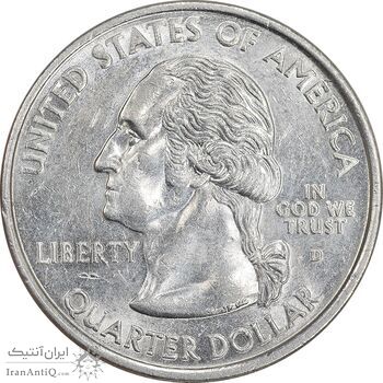 سکه کوارتر دلار 2000D ایالتی - ماساچوست - MS61 - آمریکا