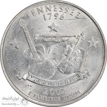 سکه کوارتر دلار 2002D ایالتی - تنسی - MS61 - آمریکا