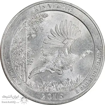سکه کوارتر دلار 2015P جنگل ملی کیساچی - MS61 - آمریکا