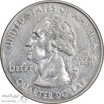 سکه کوارتر دلار 2000P ایالتی - نیوهمشایر - AU50 - آمریکا