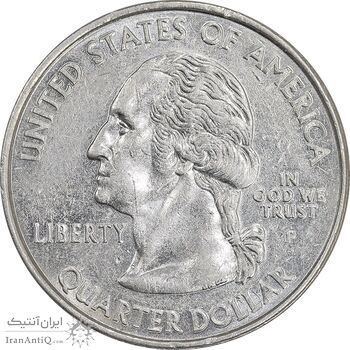 سکه کوارتر دلار 2000P ایالتی - نیوهمشایر - AU55 - آمریکا