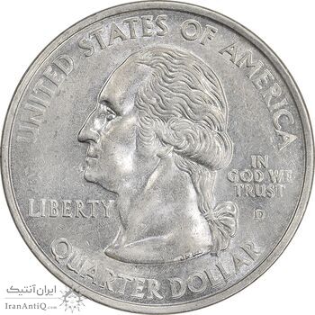 سکه کوارتر دلار 2004D ایالتی - آیووا - AU55 - آمریکا