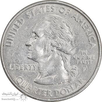 سکه کوارتر دلار 2001P ایالتی - کارولینای شمالی - AU55 - آمریکا