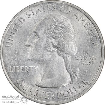 سکه کوارتر دلار 2015P - پارک وی بلو ریج - AU58 - آمریکا