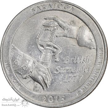 سکه کوارتر دلار 2015P ساراتوگا - AU58 - آمریکا