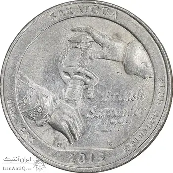 سکه کوارتر دلار 2015P ساراتوگا - AU58 - آمریکا