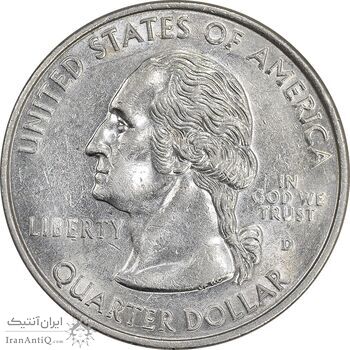 سکه کوارتر دلار 1999D ایالتی - کنکتیکت - AU58 - آمریکا