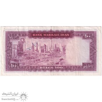 اسکناس 100 ریال (آموزگار - جهانشاهی) - تک - EF40 - محمد رضا شاه اسکناس 100 ریال (آموزگار - جهانشاهی) - تک - EF40 - محمد رضا شاه