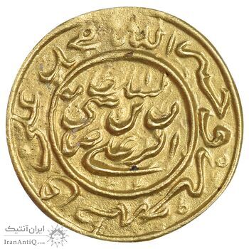 سکه طلا پولکی امام رضا (ع) 1340 - AU - احمد شاه