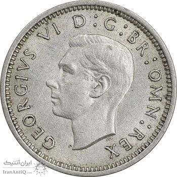 سکه 3 پنس 1939 جرج ششم - AU58 - انگلستان