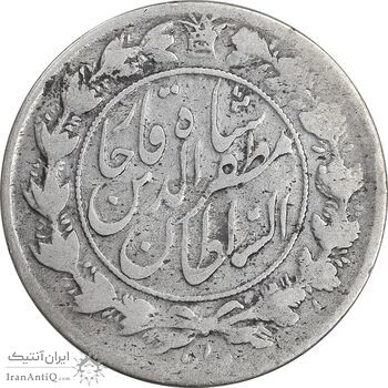 سکه 1000 دینار 1322 - 1333 ارور تاریخ - خطی - VF35 - مظفرالدین شاه