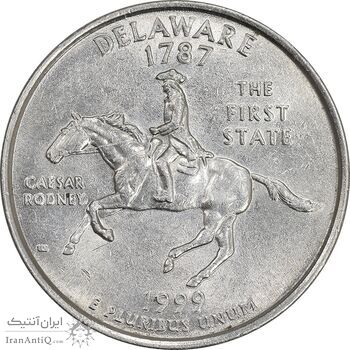 سکه کوارتر دلار 1999P ایالتی - دلاویر - AU58 - آمریکا