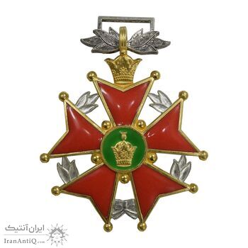 نشان خدمت شهربانی درجه دو - ضرب سوئد - با کاور فابریک - UNC - محمد رضا شاه