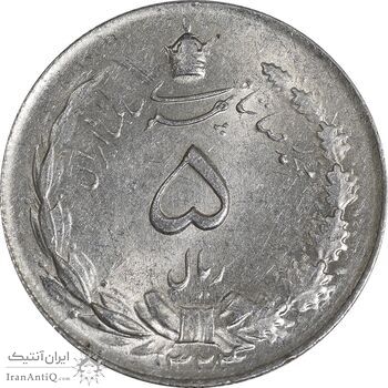 سکه 5 ریال 1324 - MS61 - محمد رضا شاه