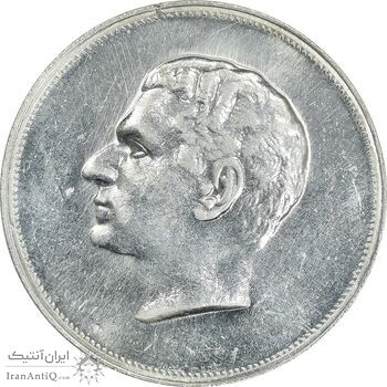 مدال نقره بیست و پنجمین سال سلطنت 1344 - UNC - محمدرضا شاه