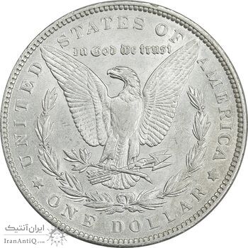 سکه یک دلار 1890 مورگان - MS61 - آمریکا
